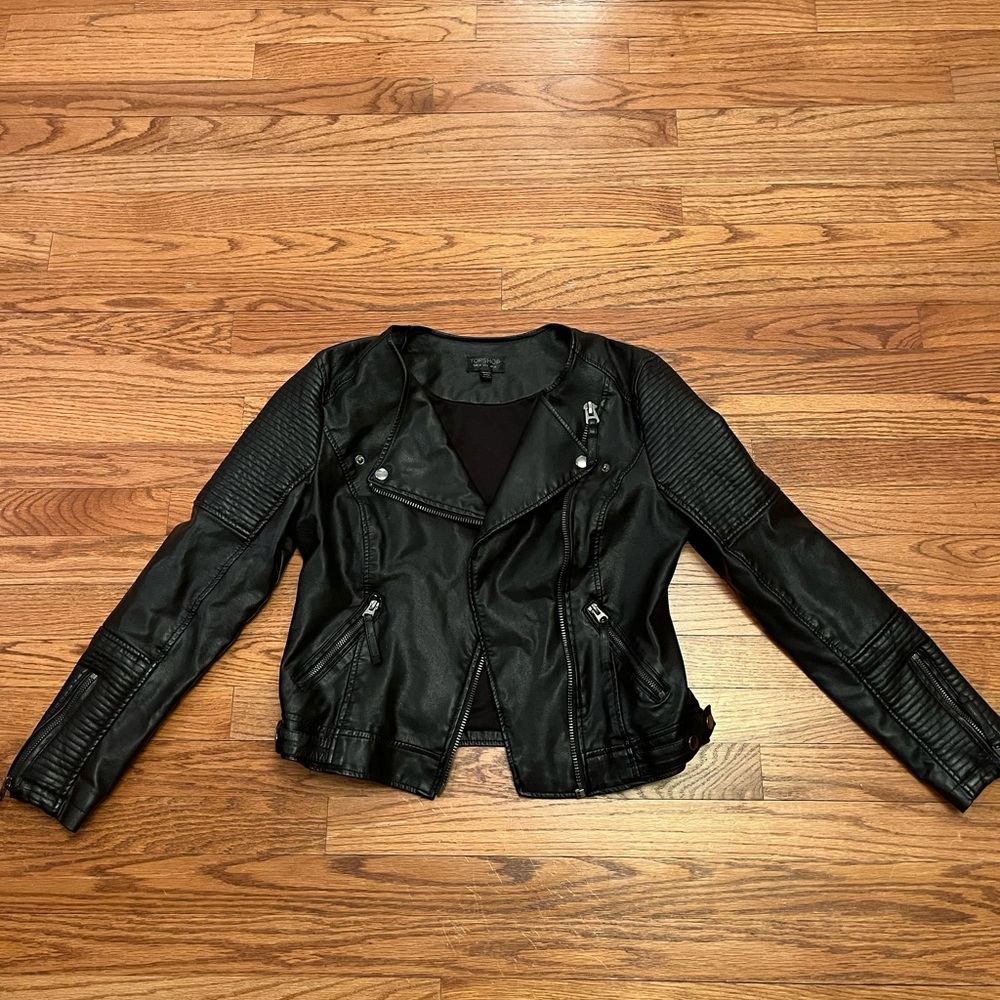 Top Shop Faux leather womens jacket